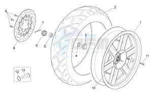 Sport City Street 300 4t 4v e3 drawing Rear Wheel