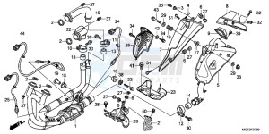 VFR1200FB drawing EXHAUST MUFFLER