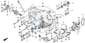 TRX350FM FOURTRAX 350 4X4 drawing FRONT CRANKCASE COVER (2)