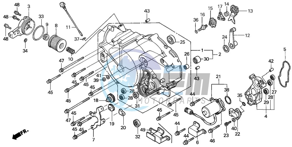 FRONT CRANKCASE COVER (2)