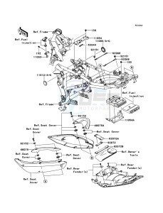 ER-6n ABS ER650B8F GB XX (EU ME A(FRICA) drawing Frame Fittings(JKAER650ABA035083-)