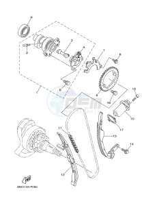 YFM550FWAD YFM5FGPHB GRIZZLY 550 EPS HUNTER (1HS7) drawing CAMSHAFT & CHAIN