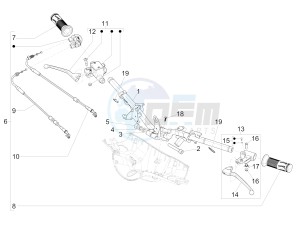 PRIMAVERA 125 4T 3V IGET ABS E4 (EMEA) drawing Handlebars - Master cil.