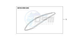 VT750C2 drawing FR.MUDGUARD ORNAMENT