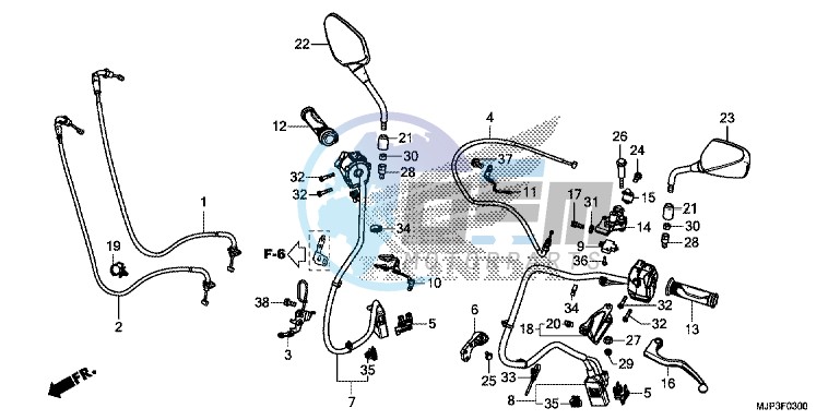 HANDLE LEVER/SWITCH/CABLE (CRF1000/CRF1000A)