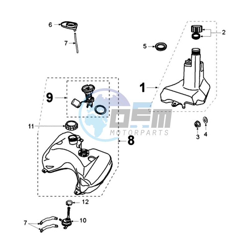 TANK AND FUEL PUMP