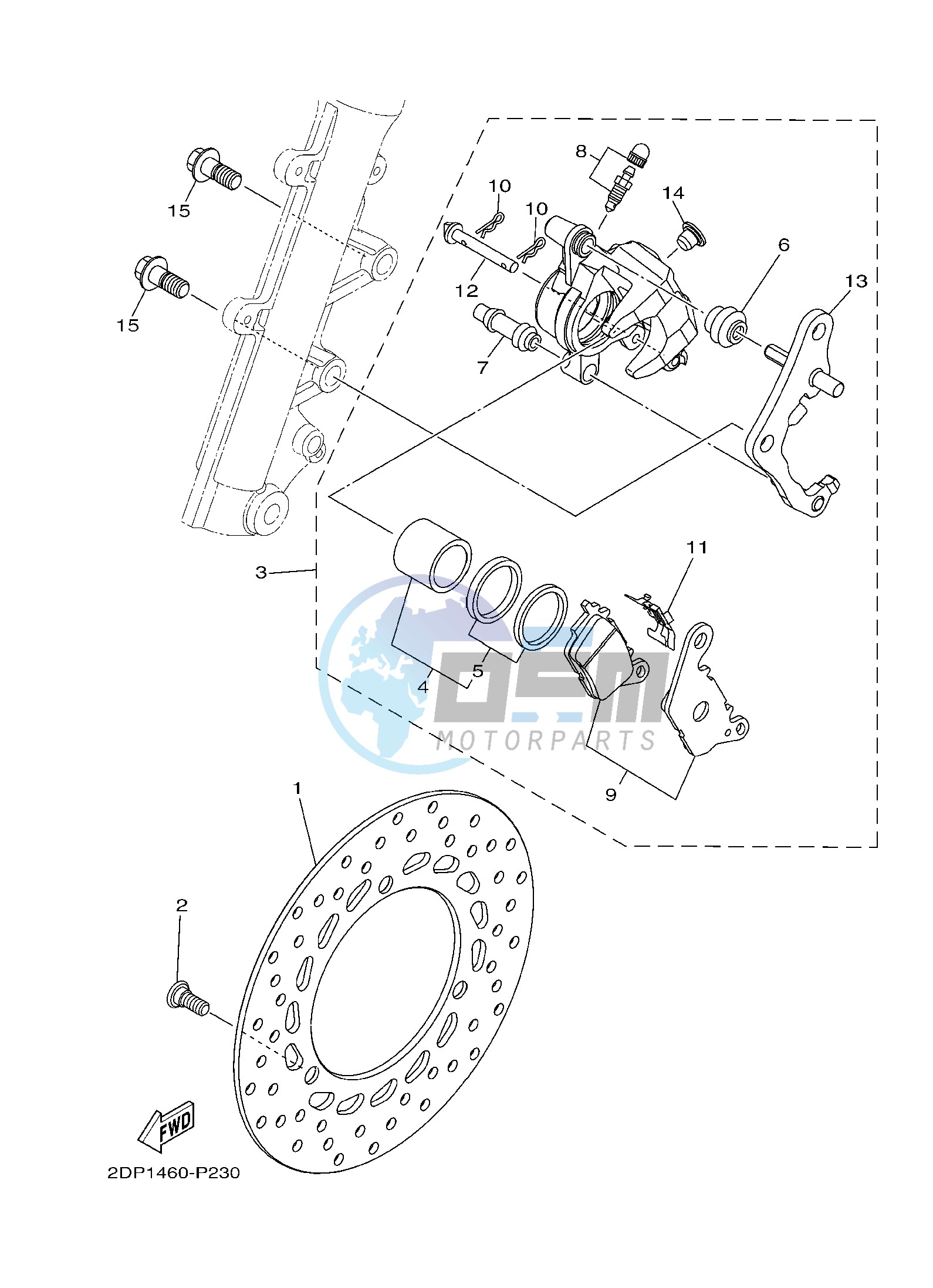 FRONT BRAKE CALIPER