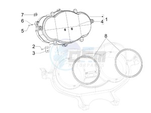 X Evo 250 Euro 3 drawing Meter combination - Cruscotto