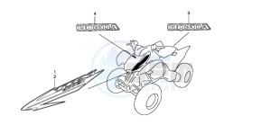 TRX300EX SPORTRAX drawing MARK (TRX300EX'07,'08)