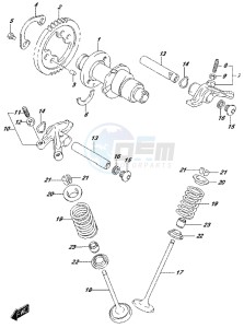 LT-A500XP drawing CAMSHAFT/VALVE