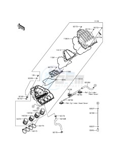 VERSYS 1000 KLZ1000BGF FR GB XX (EU ME A(FRICA) drawing Air Cleaner