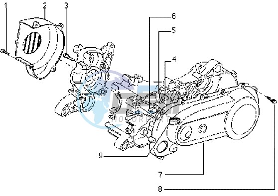 Clutch cover-scrool cover