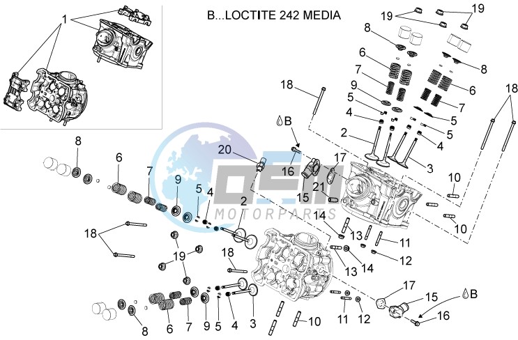 Cylinder head - valves