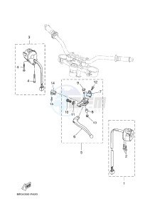 MT125A MT-125 ABS MT-125 ABS (BR35 BR35 BR35 BR35) drawing HANDLE SWITCH & LEVER