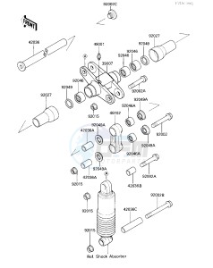 ZX 1000 A [NINJA 1000R] (A1-A2) [NINJA 1000R] drawing REAR SUSPENSION