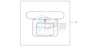 ST1300A9 France - (F / ABS CMF MME) drawing TOP BOX INNER BAG