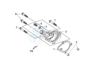 JOYMAX 125i drawing WATERPOMP COVER