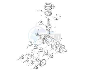 YZF R1 1000 drawing CRANKSHAFT AND PISTON