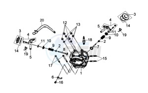 JET 4 50cc drawing CYLINDER HEAD CPL