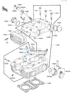 KZ 305 B [LTD] (B2-B3) [LTD] drawing CYLINDER HEAD