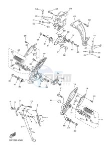 FZ8-S FZ8 FAZER 800 (42PN) drawing STAND & FOOTREST