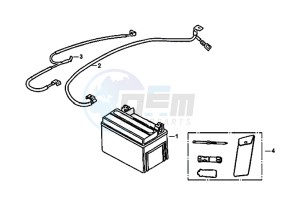 FIDDLE III 125I (XA12W2-EU) (L7-M0) (E4) drawing BATTERY / TOOL KIT