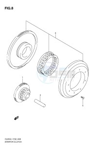 DL650 (E2) V-Strom drawing STARTER CLUTCH