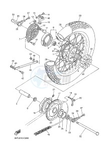 SR400 (2RD1) drawing REAR WHEEL