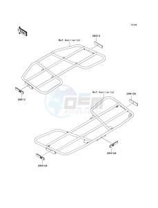 KVF 750 B (BRUTE FORCE 750 4X4I) (B6F-B7FA) B6F drawing REFLECTORS