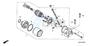 CRF450XB drawing STARTING MOTOR