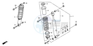 TRX300EX SPORTRAX drawing FRONT CUSHION