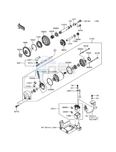 ZZR1400 ABS ZX1400JHF GB XX (EU ME A(FRICA) drawing Starter Motor