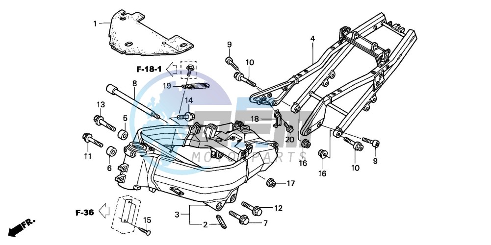 FRAME BODY (CBR900RR2,3)