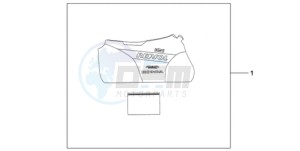 CBR1000RAA UK - (E / ABS HRC MKH) drawing INDOOR BODY COVER