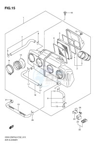 GSX1250FA (E2) drawing AIR CLEANER