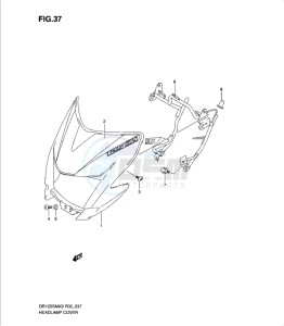 DR125SML0 drawing HEAD LAMP COVER (MODEL K9)