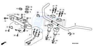 VT750C9 Korea - (KO / MK) drawing HANDLE PIPE/TOP BRIDGE