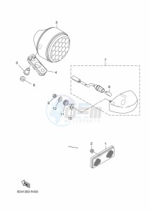 XSR700 MTM690-U (B9J3) drawing TAILLIGHT