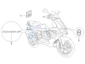 Runner 50 SP Race drawing Plates - Emblems