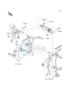 VN 2000 E [VULCAN 2000 CLASSIC] (6F-7F) E7F drawing SUSPENSION_SHOCK ABSORBER