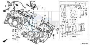 VFR800XB Crossrunner E drawing CRANKCASE