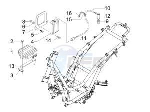 Beverly 250 Tourer e3 drawing Voltage Regulators - Electronic Control Units (ecu) - H.T. Coil