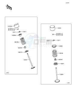 NINJA ZX-6R ABS ZX636FGF FR GB XX (EU ME A(FRICA) drawing Valve(s)