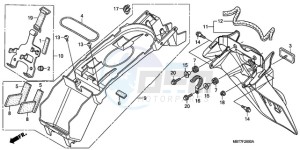 XL1000VA9 Europe Direct - (ED / ABS) drawing REAR FENDER