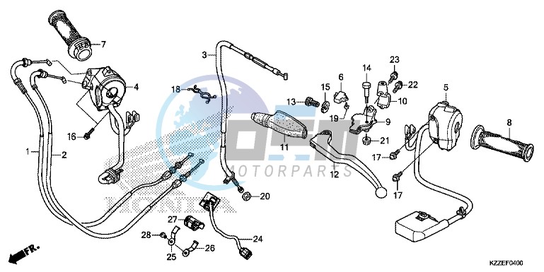 HANDLE LEVER/ SWITCH/ CABLE