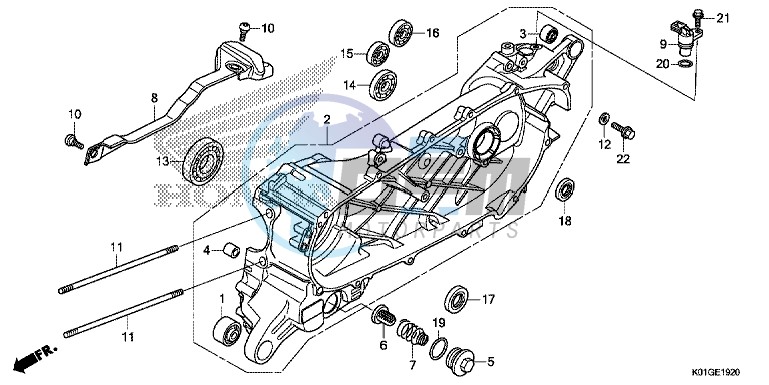 LEFT CRANKCASE