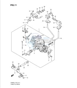 VZ800L1 drawing THROTTLE BODY