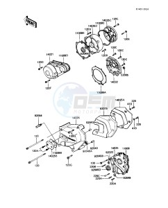 KZ 1000 R [EDDIE LAWSON REPLICA] (R1-R2) [EDDIE LAWSON REPLICA] drawing ENGINE COVERS