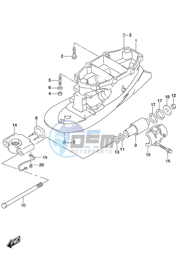 Drive Shaft Housing w/Transom (L)