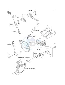 KVF 650 D ([BRUTE FORCE 650 4X4] (D6F-D9F) D9F drawing IGNITION SYSTEM